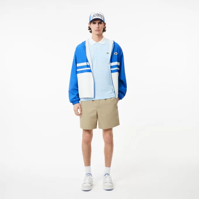 Classic Fit L.12.12 Stribet Petit Piqué Polo Shirt