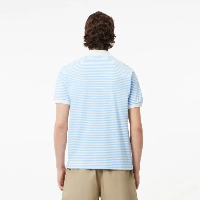Classic Fit L.12.12 Stribet Petit Piqué Polo Shirt