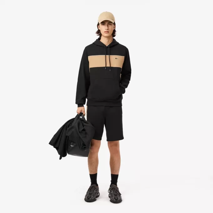 Colourblock Fleece hættetrøje