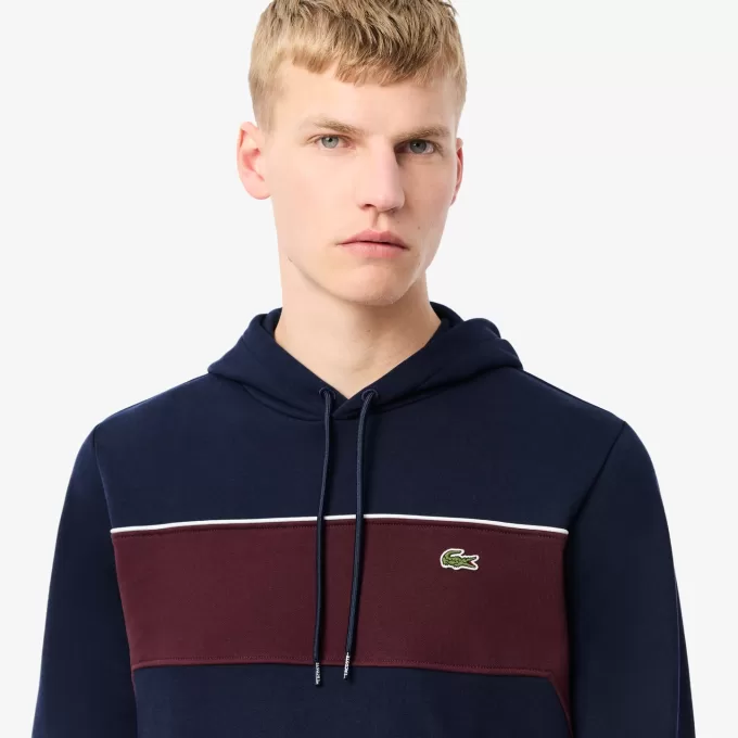 Colourblock Fleece hættetrøje