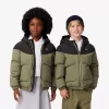 Colourblock Taffeta puffet jakke