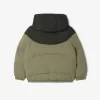 Colourblock Taffeta puffet jakke