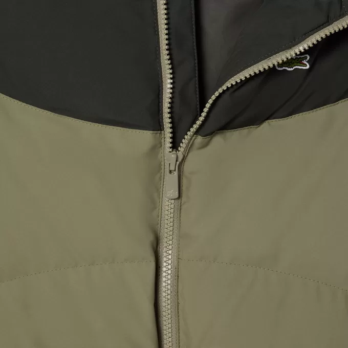 Colourblock Taffeta puffet jakke
