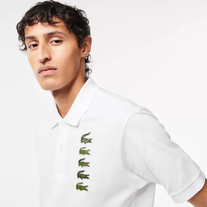 Croc Badge Piqué Polo Shirt