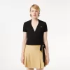 Crossover Stretch Pique Polo Shirt