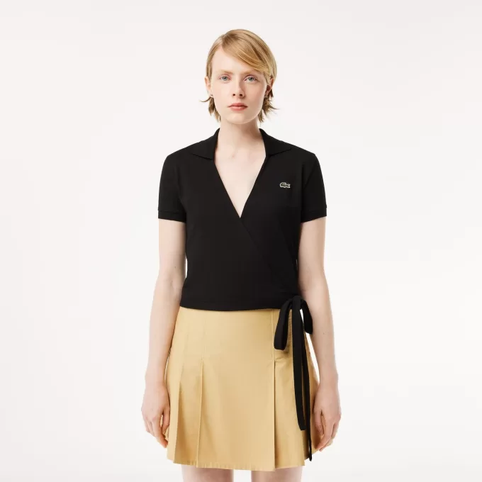 Crossover Stretch Pique Polo Shirt