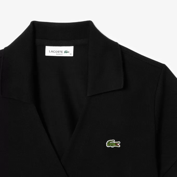 Crossover Stretch Pique Polo Shirt