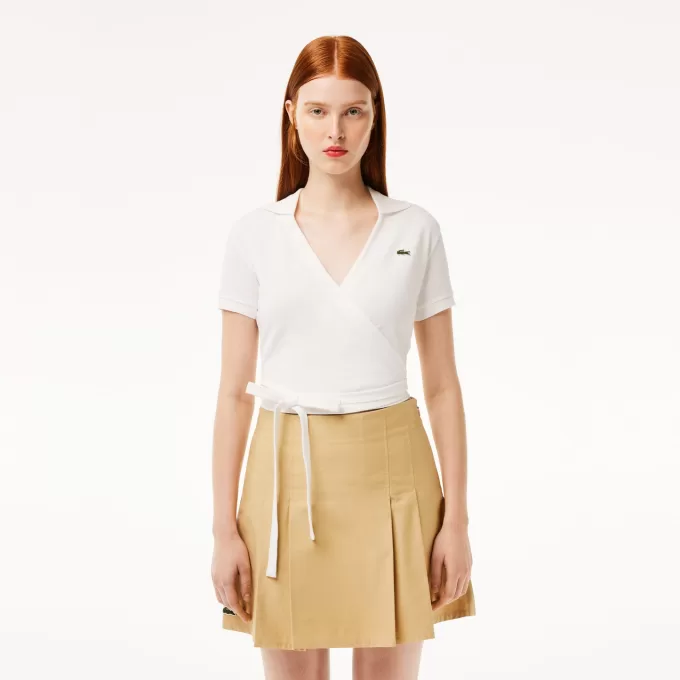 Crossover Stretch Piqué Polo Shirt