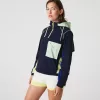 Dame Colour-Block Accents Pullover Windbreaker
