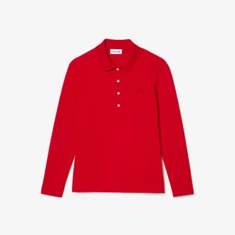 Dame Slim fit Stretch Piqué Lacoste Polo Shirt