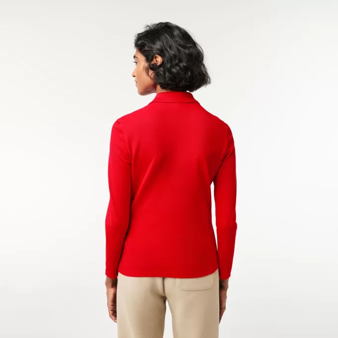 Dame Slim fit Stretch Piqué Lacoste Polo Shirt