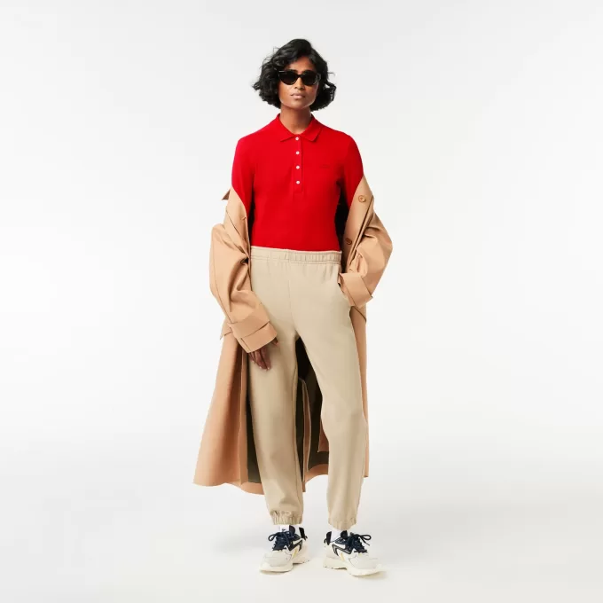 Dame Slim fit Stretch Piqué Lacoste Polo Shirt
