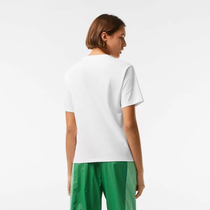 Dame T-shirt i premium bomuld med rund hals