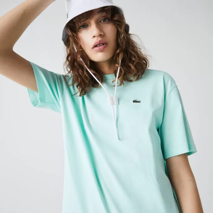 Dame T-shirt i premium bomuld med rund hals