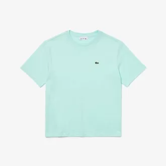 Dame T-shirt i premium bomuld med rund hals