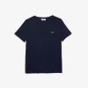 Dame V-hals Loose Fit T-shirt i bomuld