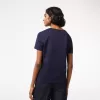 Dame V-hals Loose Fit T-shirt i bomuld