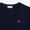 Dame V-hals Loose Fit T-shirt i bomuld