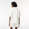 Dobbeltsidet bomuldspiké oversized poloshirt