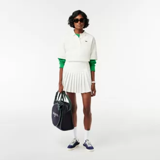 Dobbeltsidet bomuldspiké oversized poloshirt