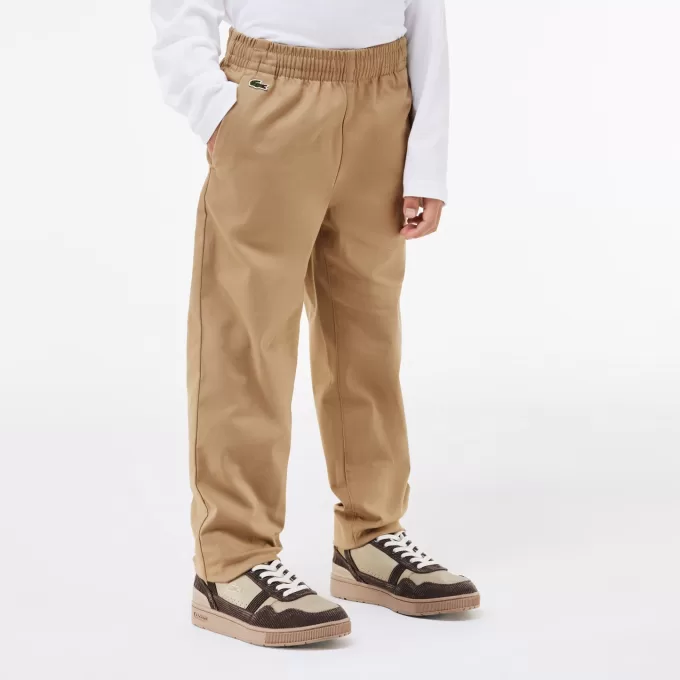 Drenge Lacoste Stretch Cotton Gabardine Chinos