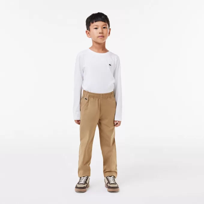 Drenge Lacoste Stretch Cotton Gabardine Chinos