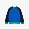 Drenge Lacoste mærket farveblok sweatshirt Drenge Lacoste mærket farveblok sweatshirt