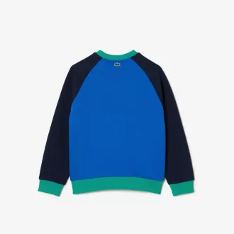 Drenge Lacoste mærket farveblok sweatshirt