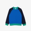 Drenge Lacoste mærket farveblok sweatshirt Drenge Lacoste mærket farveblok sweatshirt