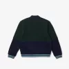 Drenge Lacoste stribet Varsity-jakke i økologisk bomuld Drenge Lacoste stribet Varsity-jakke i økologisk bomuld