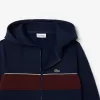 Fleece hættetrøje med lynlås