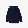 Fleece hættetrøje med lynlås