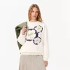 Fleece sweatshirt i overstørrelse