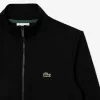 Fleece sweatshirt med høj hals med lynlås