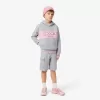 Fleece sweatshirt med kontrasttryk