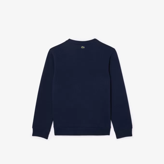 Fleece sweatshirt med krokodilletryk