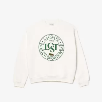 Fleece sweatshirt med løs pasform