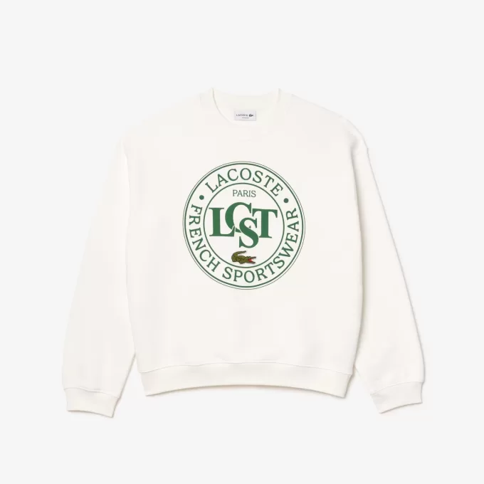 Fleece sweatshirt med løs pasform
