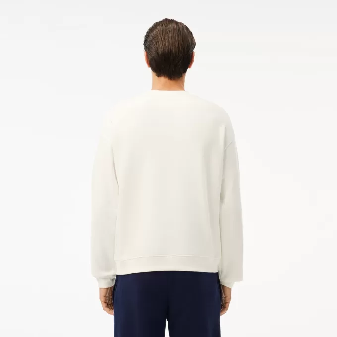 Fleece sweatshirt med løs pasform