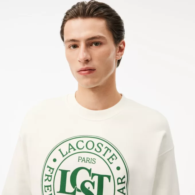 Fleece sweatshirt med løs pasform