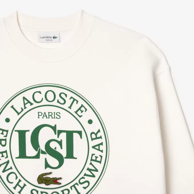 Fleece sweatshirt med løs pasform