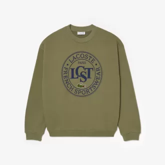 Fleece sweatshirt med løs pasform