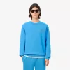 Fleece sweatshirt med rund hals