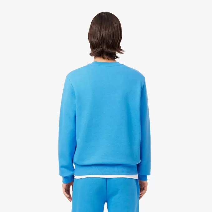 Fleece sweatshirt med rund hals