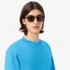 Fleece sweatshirt med rund hals