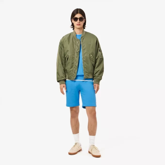 Fleece sweatshirt med rund hals