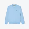 Fleece sweatshirt med rund hals