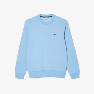 Fleece sweatshirt med rund hals