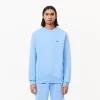 Fleece sweatshirt med rund hals