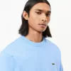 Fleece sweatshirt med rund hals